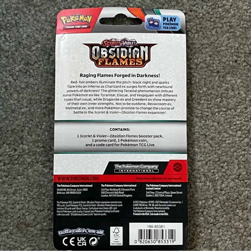 Pokemon HP 60 Paldean Wooper Stellar Crown Booster Pack New Sealed - Picture 4 of 7